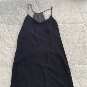Black dress (reversible to gray), size 0